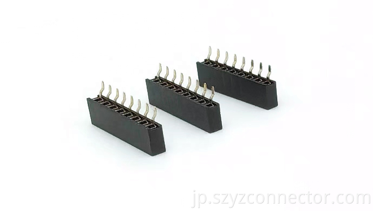 2.0mmピッチメスヘッダーコネクタ単列 2.0mm Pitch Female header Connector Single Row